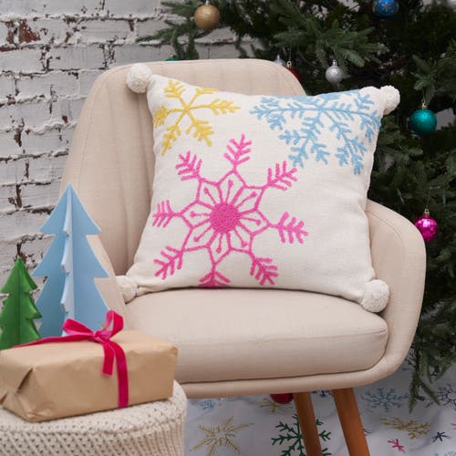 Carol & Frank Boho Christmas Throw Pillow, 20" X 20" In Multi