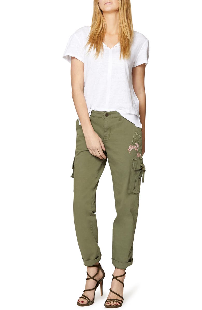 Sanctuary Legionnaire with Hummingbird Embroidery Pants, Alternate, color,