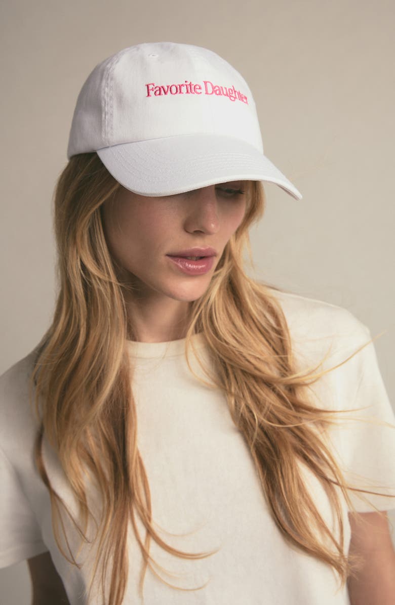 Favorite Daughter Classic Logo Heart Cotton Twill Baseball Cap, Alternate, color, 