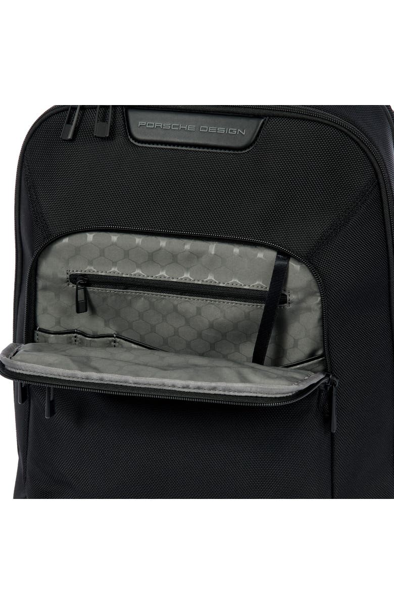 Porsche Design Roadster Leather EVO Backpack XS, Alternate, color, Black