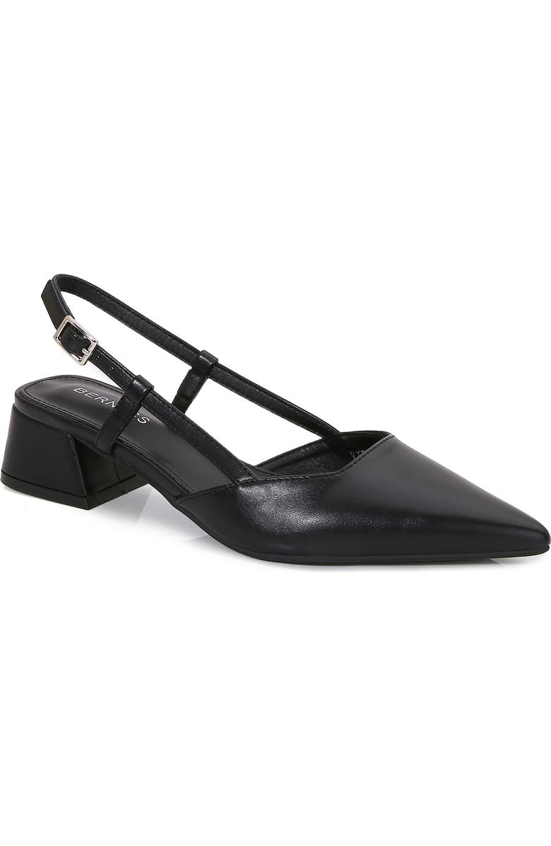 BERNESS Vieda Pointed Toe Slingback Pump, Main, color, Black