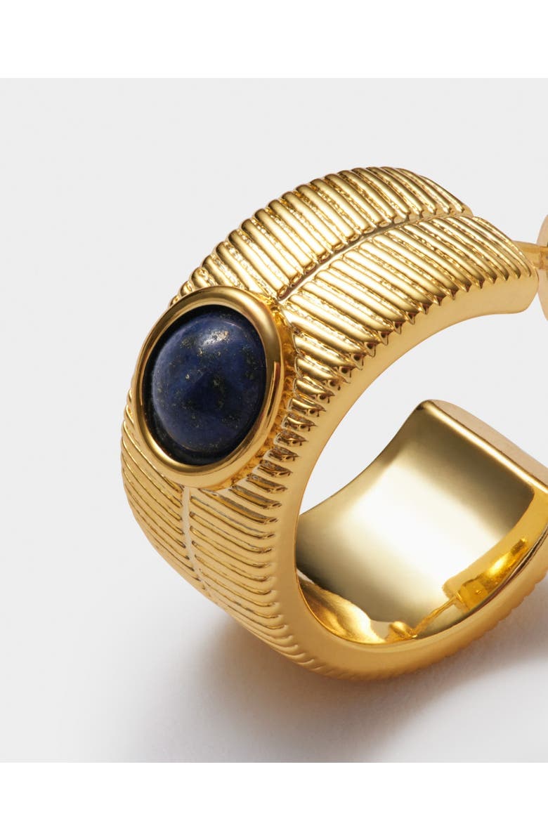 Katie Loxton 'September' Waterproof Gold Birthstone Hoop Earrings, Alternate, color, September