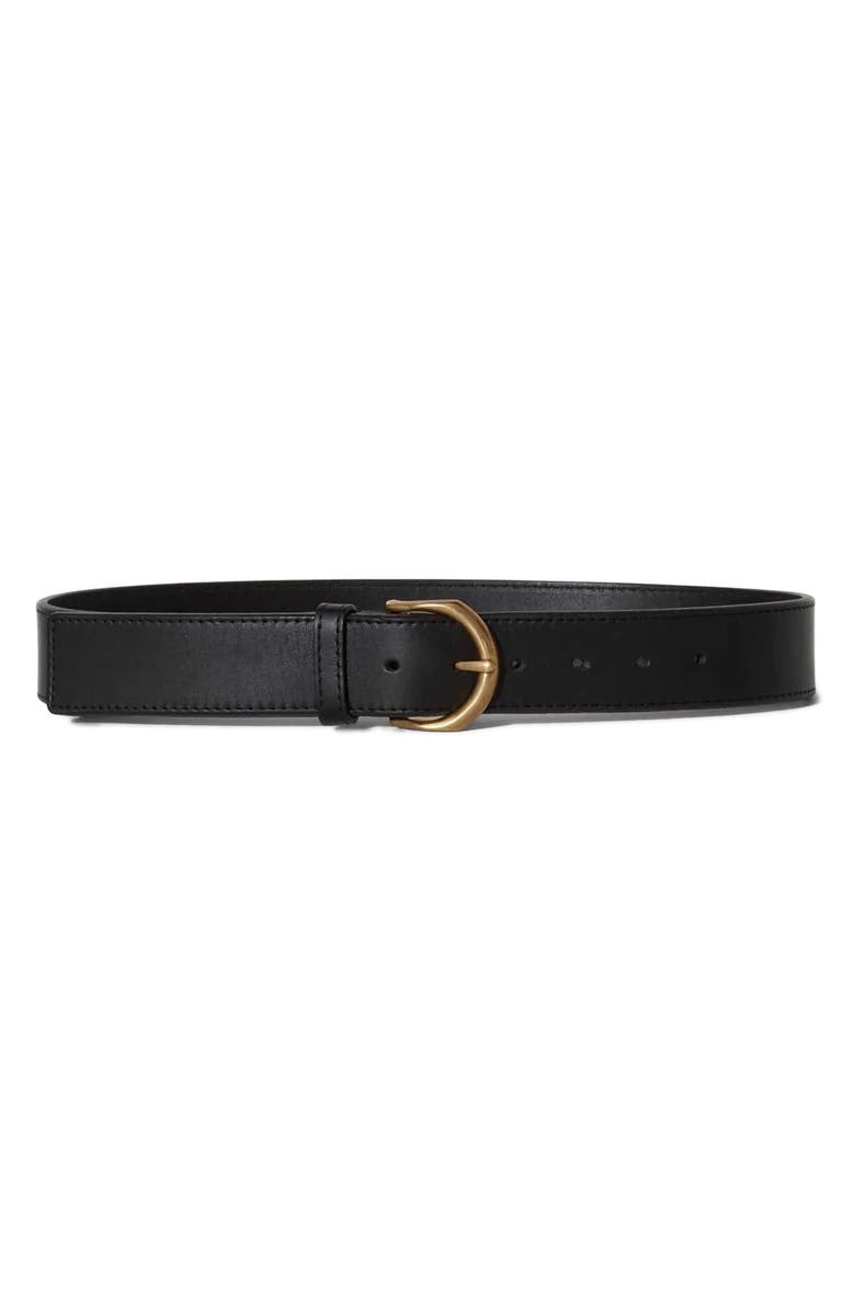 Janessa Leoné Cato Leather Belt, Alternate, color, Black