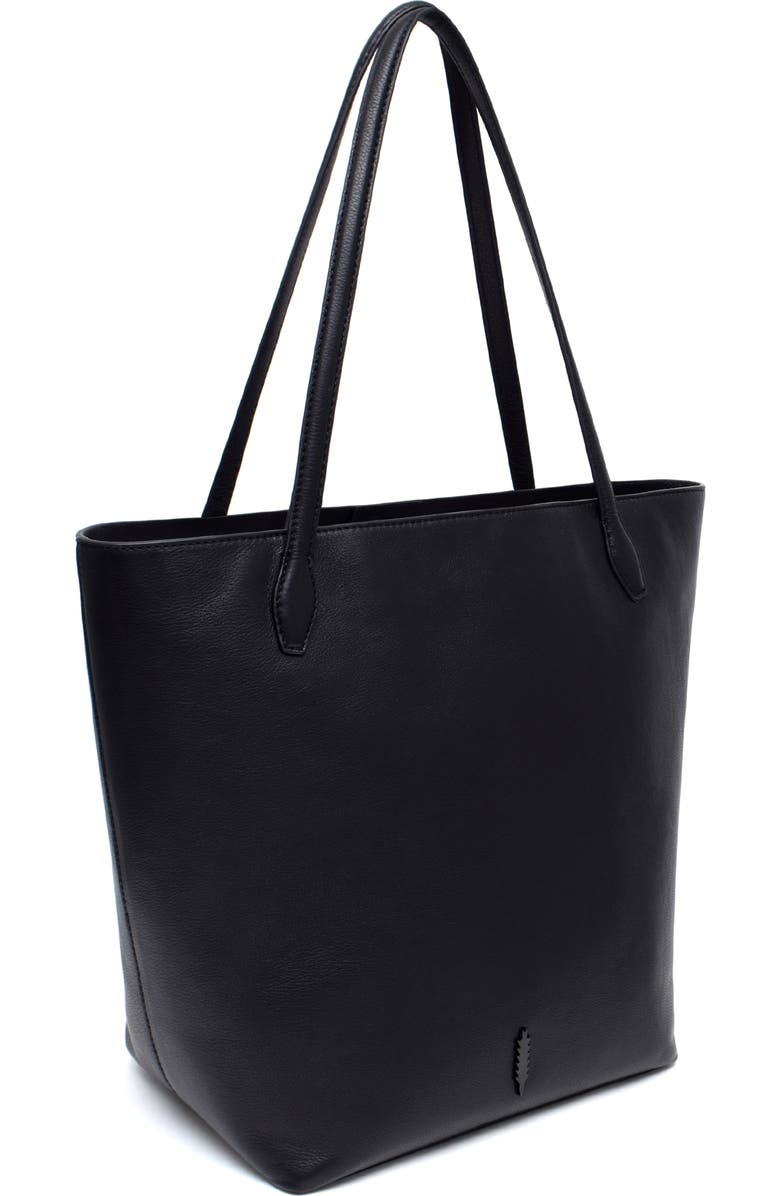 Thacker Large Asher Leather Tote, Alternate, color, Black