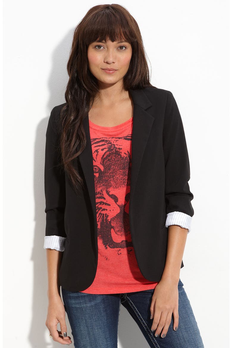 Menswear Blazer, Main, color, BLACK