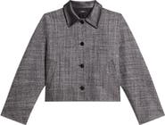 Theory Curve Crosshatch Virgin Wool Blend Jacket