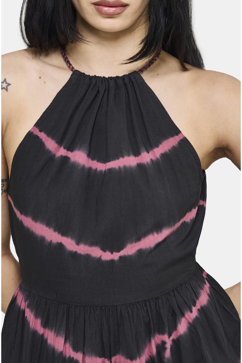 Noxielle Tie Dye Maxi Dress, Alternate, color, Black