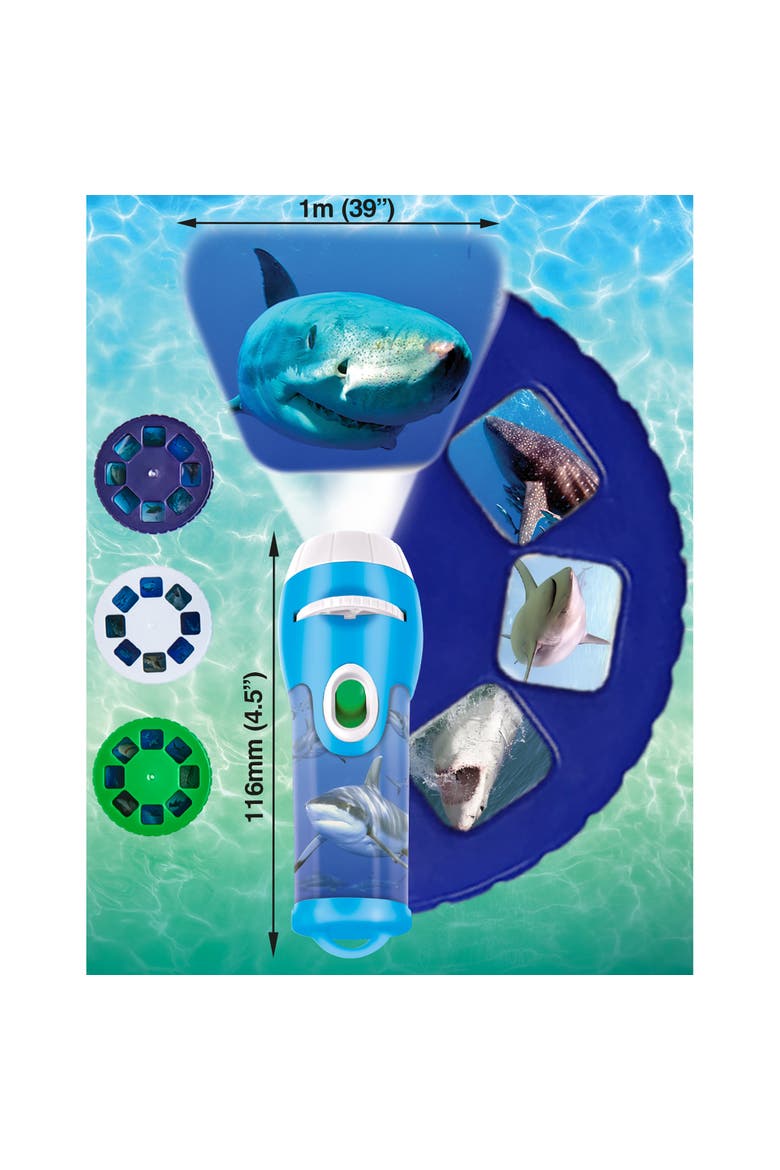 Shark Torch & Projector Ages 3+, Alternate, color, Multicolored