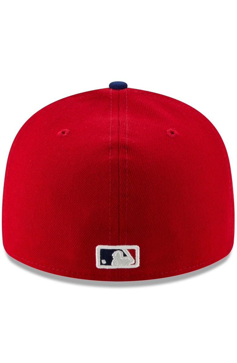 New Era Men's New Era Red Philadelphia Phillies 2024 MLB Postseason Side Patch Low Profile 59FIFTY Fitted Hat, Alternate, color, Red