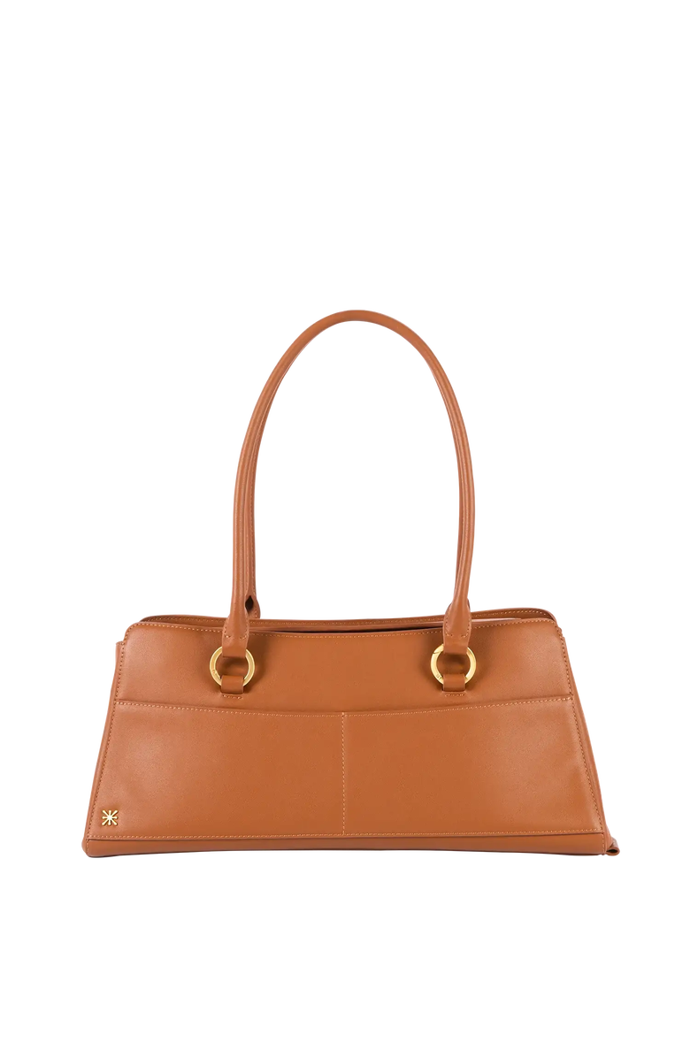Esthera 5PM Leather Shoulder Bag, Alternate, color, Caramel