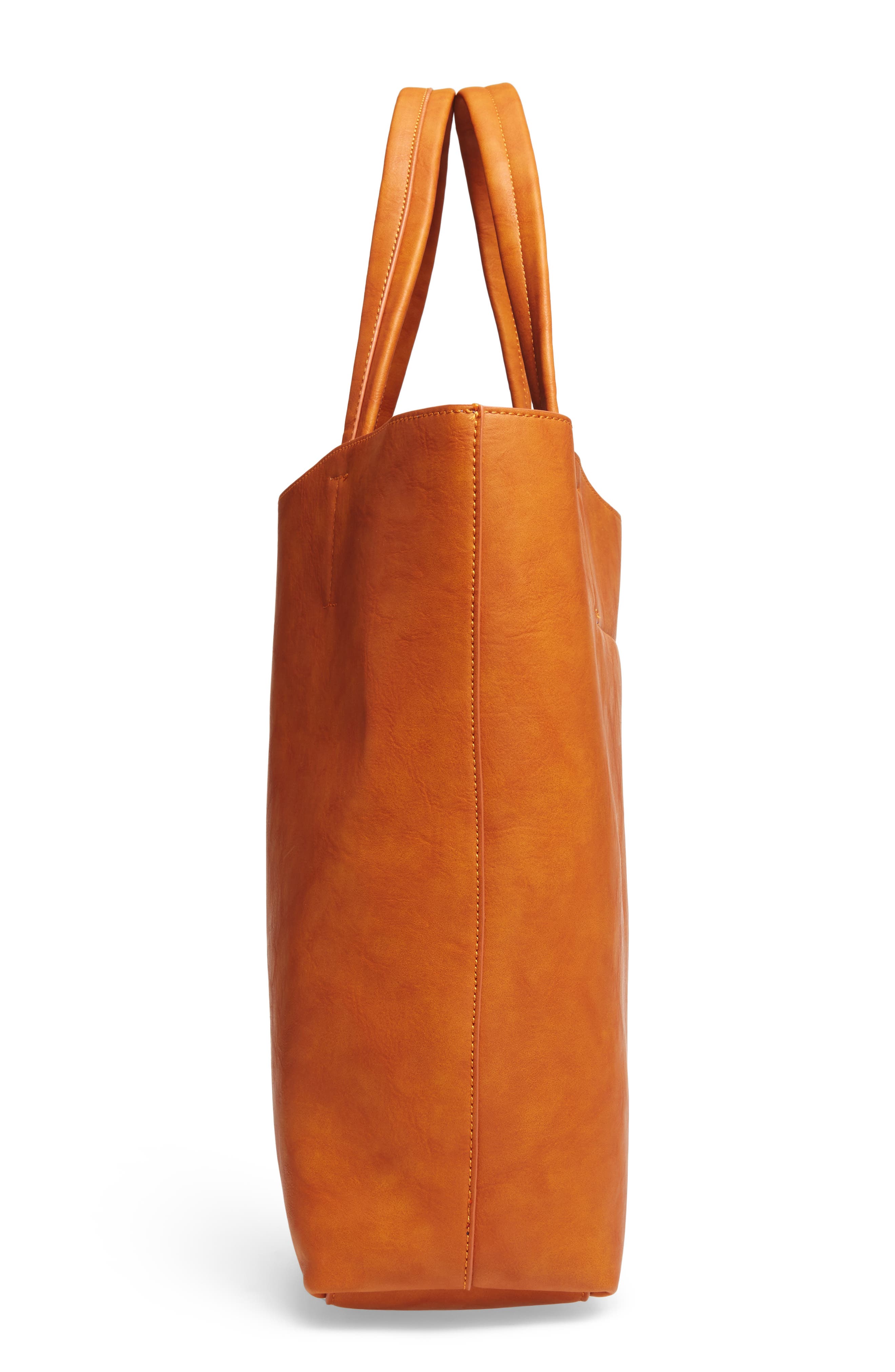 Sole Society Oversize Melyssa Faux Leather Tote, Alternate, color, 