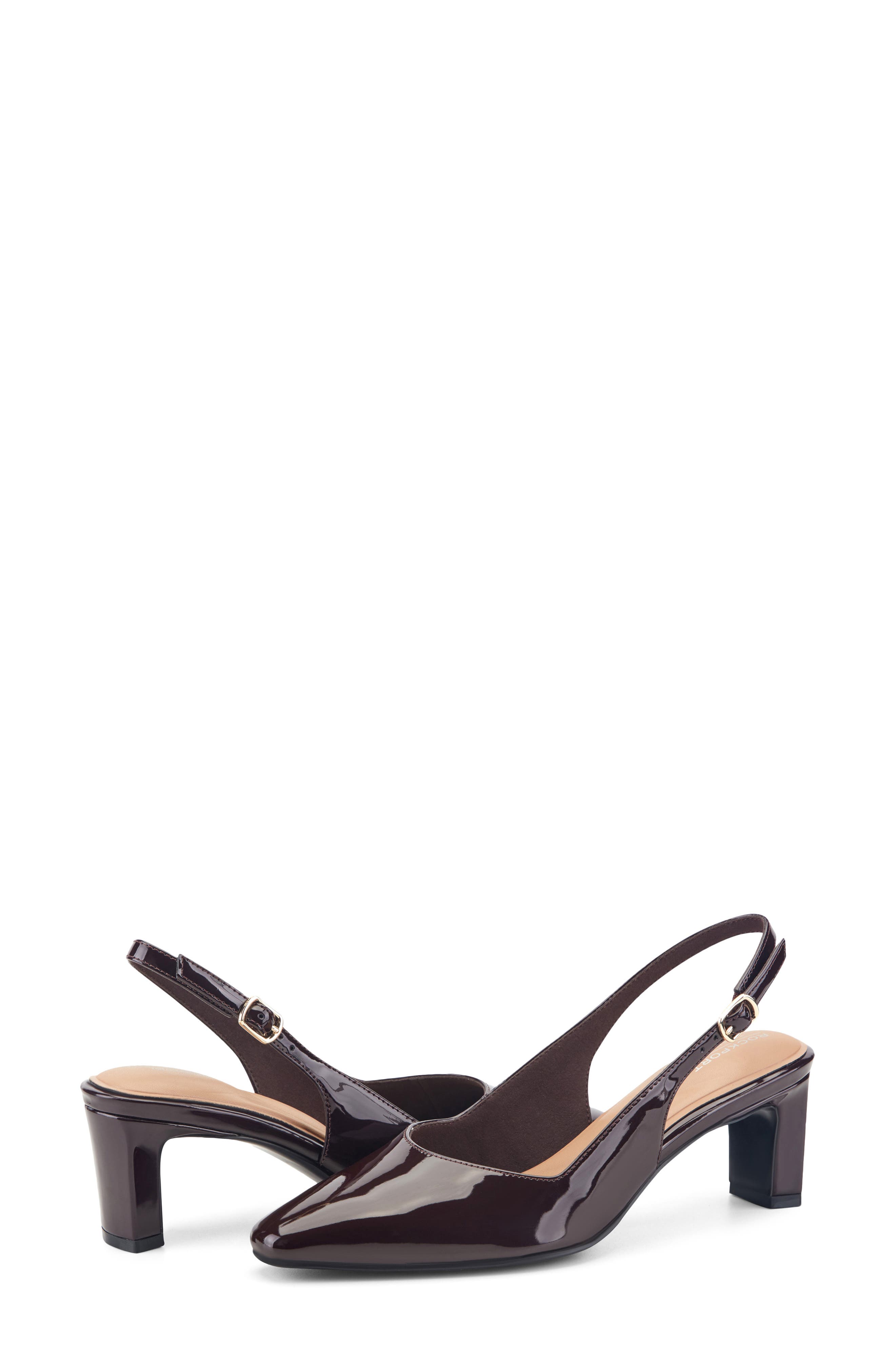 Rockport Mayla Total Motion Slingback Pump, Alternate, color, Dark Red