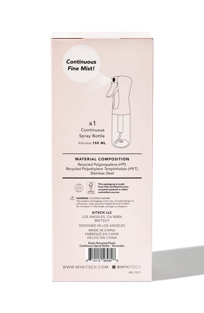 Kitsch Continuous Spray Bottle, Alternate, color, Terracotta