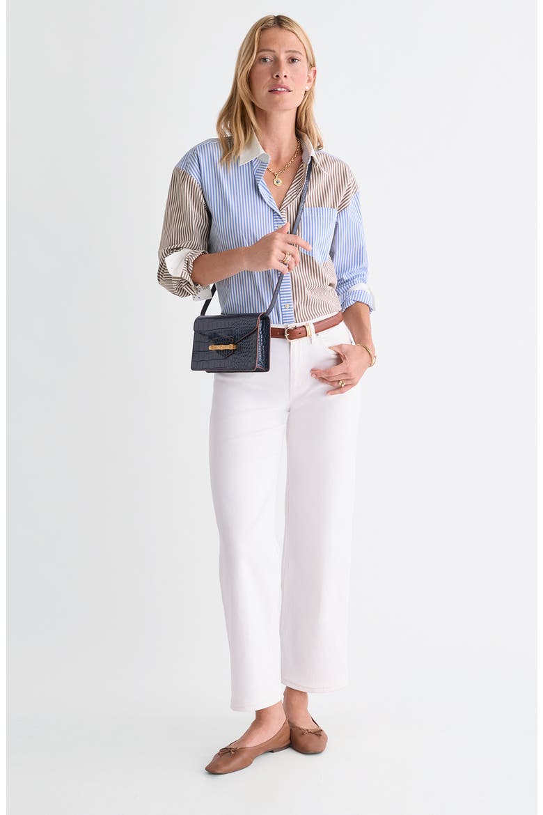 Birdie Stretch Cotton Button-Up Shirt, Alternate, color, MULTI COLOR STRIPE
