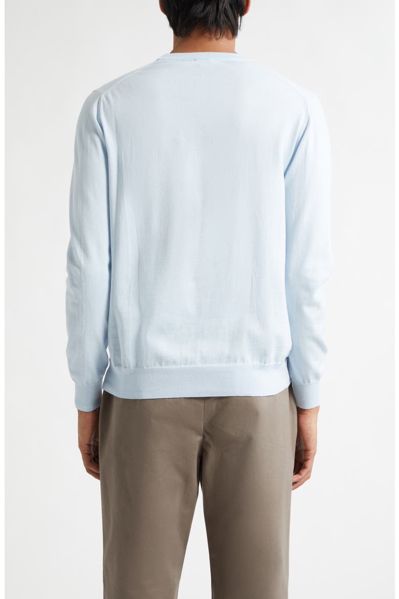 Lightweight Cotton Crewneck Sweater, Alternate, color, PASTEL BLUE26
