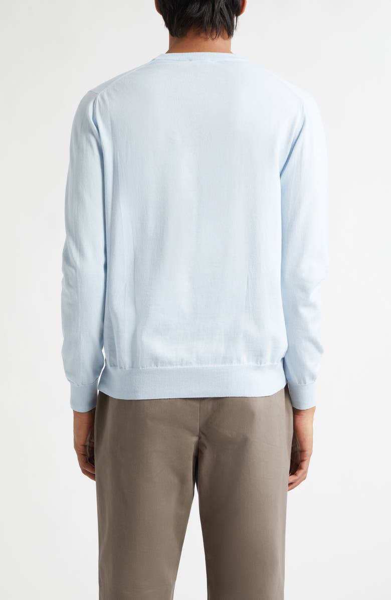 Sunspel Lightweight Cotton Crewneck Sweater, Alternate, color, Pastel Blue26