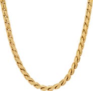 HMY JEWELRY Oxidized Stainless Steel Necklace