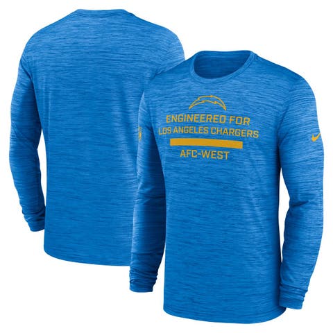 Men's Nike Powder Blue Los Angeles Chargers Sideline Velocity Performance Long Sleeve T-Shirt