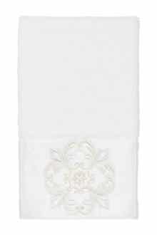 Alyssa Embellished Hand Towel - White