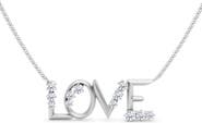 HauteCarat Love Lab Created Diamond Necklace
