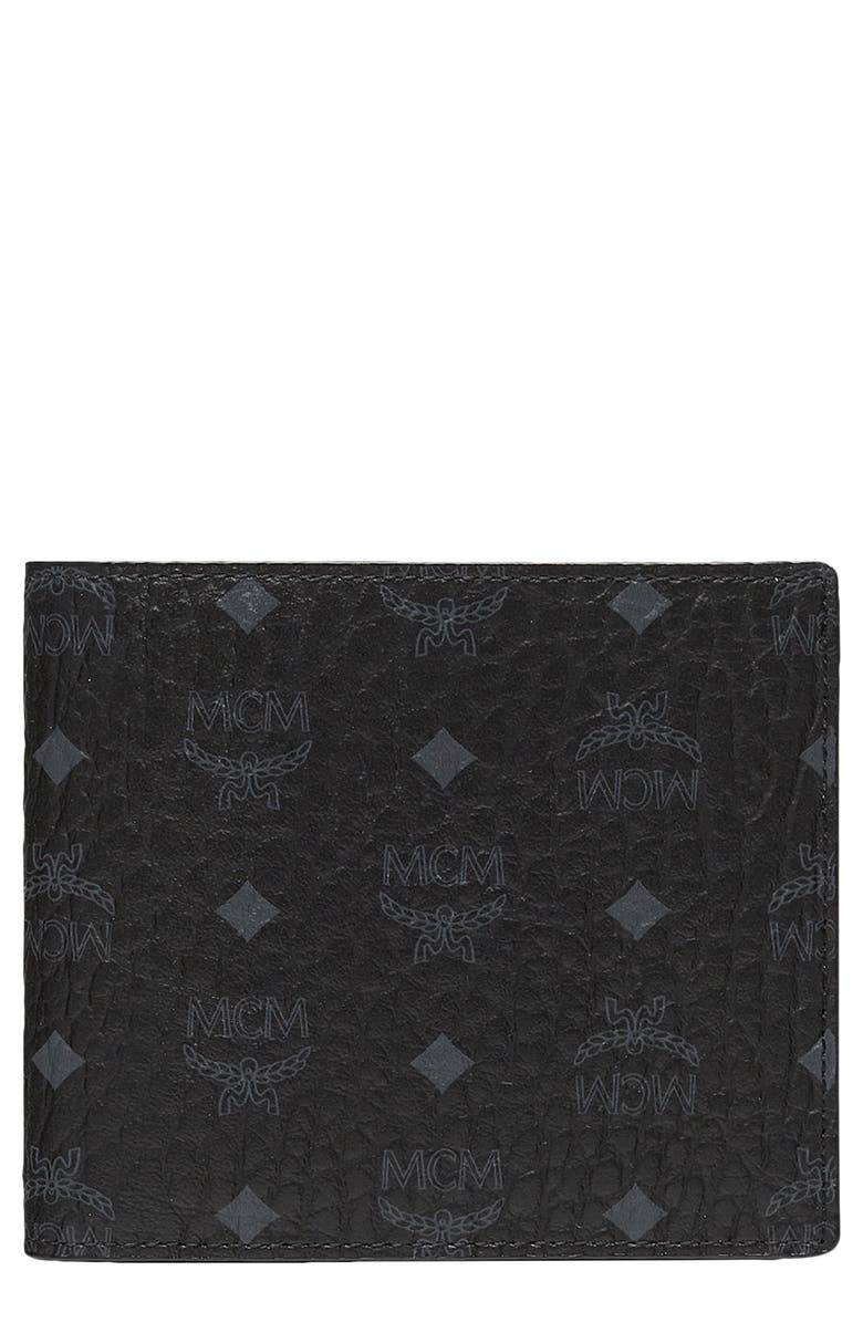 MCM Visetos Original Coated Canvas Bifold Wallet, Main, color,