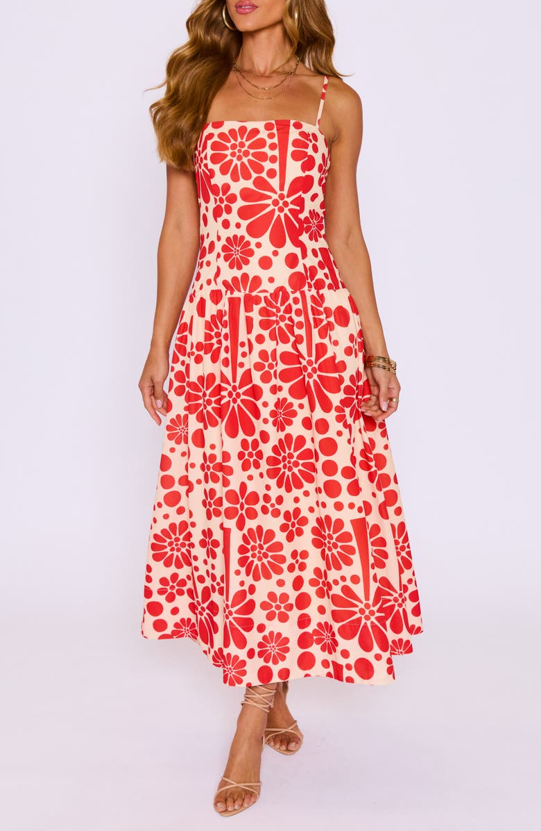 VICI Collection Meadows Sleeveless Fit & Flare Maxi Dress, Main, color, 