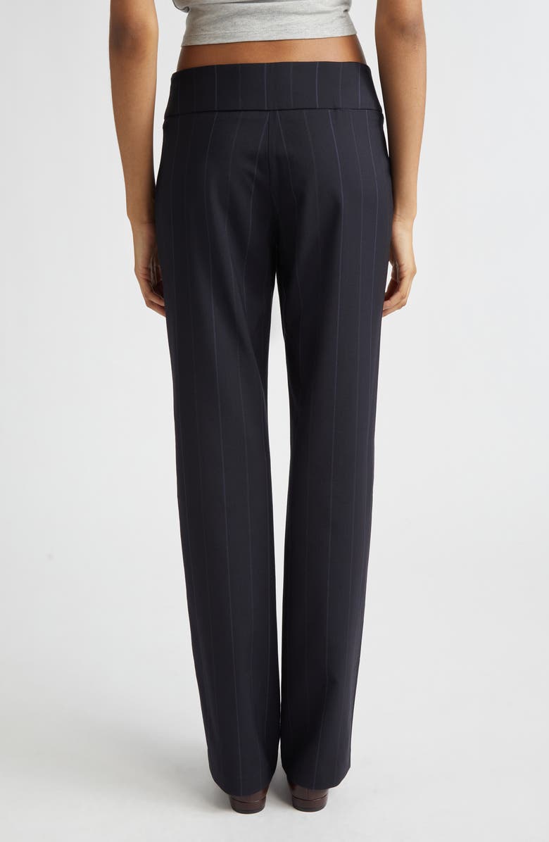 Paloma Wool Saba Pinstripe Low Waist Straight Leg Pants, Alternate, color, Blue