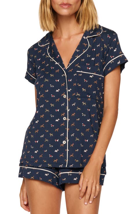 Gisele Printed Shortie Short PJ Set