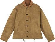 Fortela Olive Waxed Cotton Deck Jacket