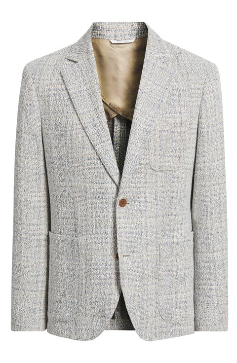 Henrik Trim Fit Knit Cotton Blend Tweed Sport Coat (Regular & Big)
