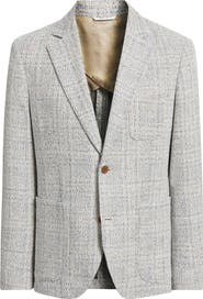 Nordstrom Henrik Trim Fit Knit Cotton Blend Tweed Sport Coat