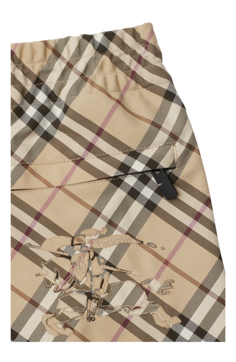 Burberry Check Shorts, Alternate, color, Alabaster