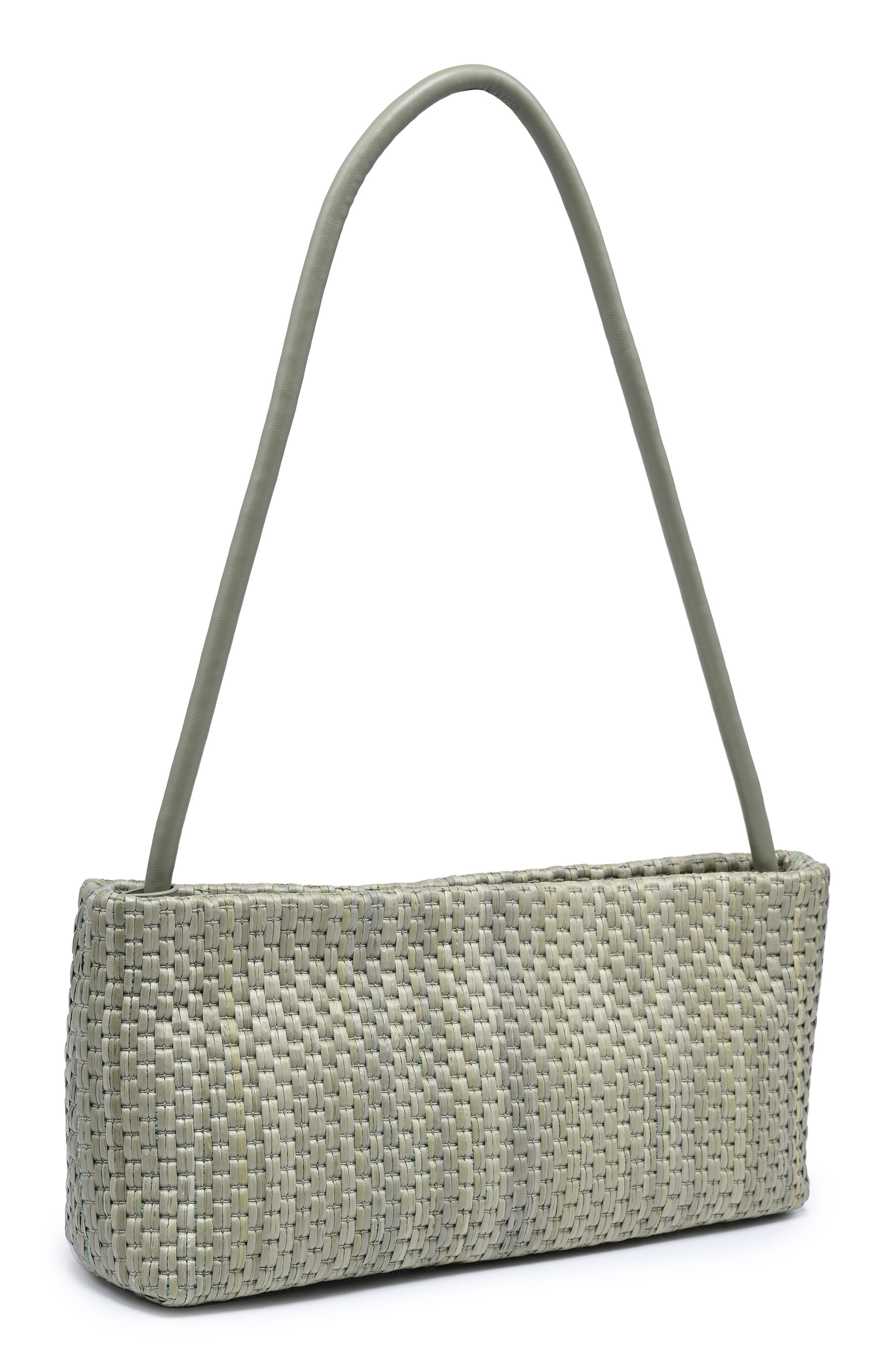 MODA LUXE Straw Shoulder Bag, Alternate, color, Green