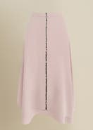 Contessa Mills Coraline Flowing Brushed Satin Maxi Skirt
