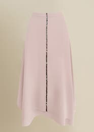 Contessa Mills Coraline Flowing Brushed Satin Maxi Skirt