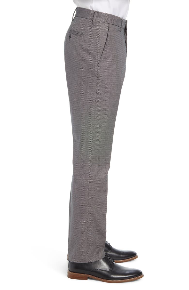 Nordstrom Men's Shop Non-Iron Athletic Fit Textured Pants, Alternate, color, 