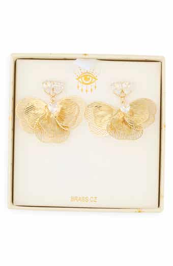 Peggy Flower Petal Drop Earrings