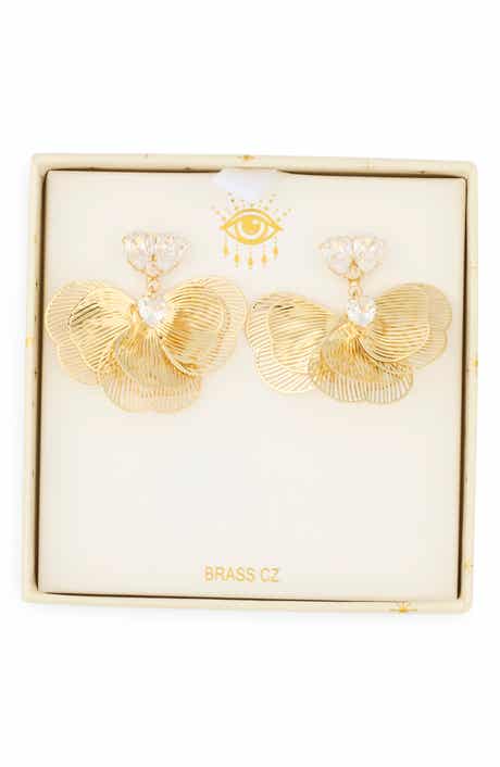EYE CANDY LOS ANGELES Peggy Flower Petal Drop Earrings