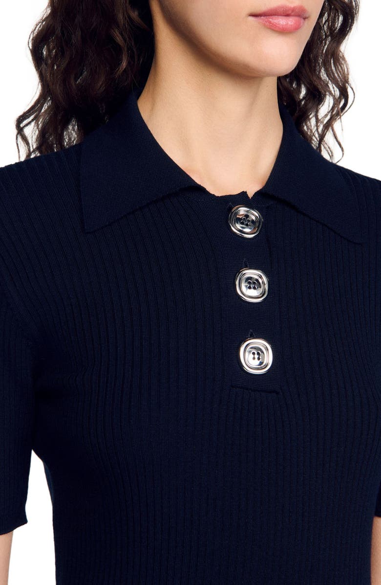 SANDRO Polo-neck sweater, Alternate, color, 