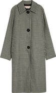 Marni Check Longline Wool Coat