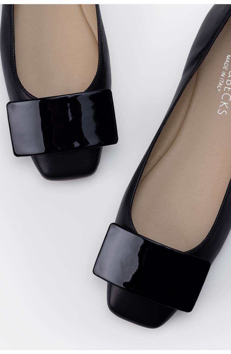 BELLS & BECKS Emma Ballerina Flat with Tab, Alternate, color, Black