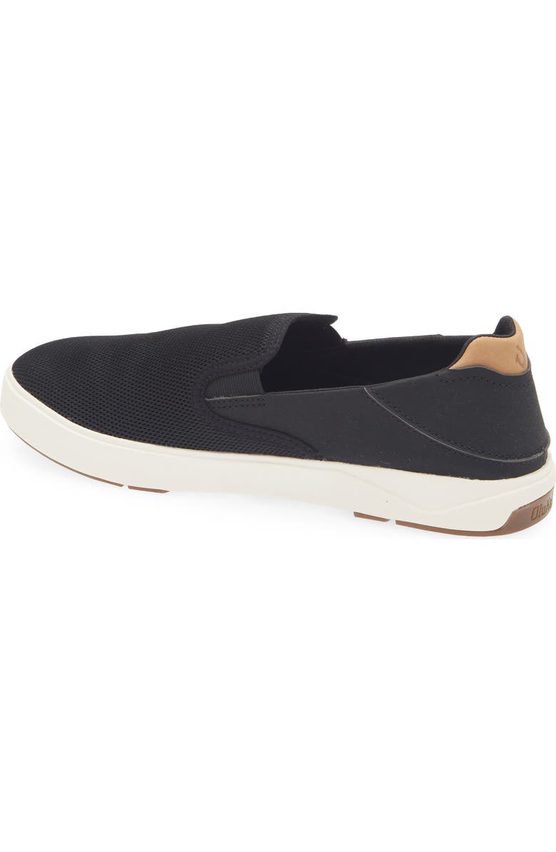 OluKai Laeahi Nui Convertible Slip-On Sneaker, Alternate, color, Black / Tan