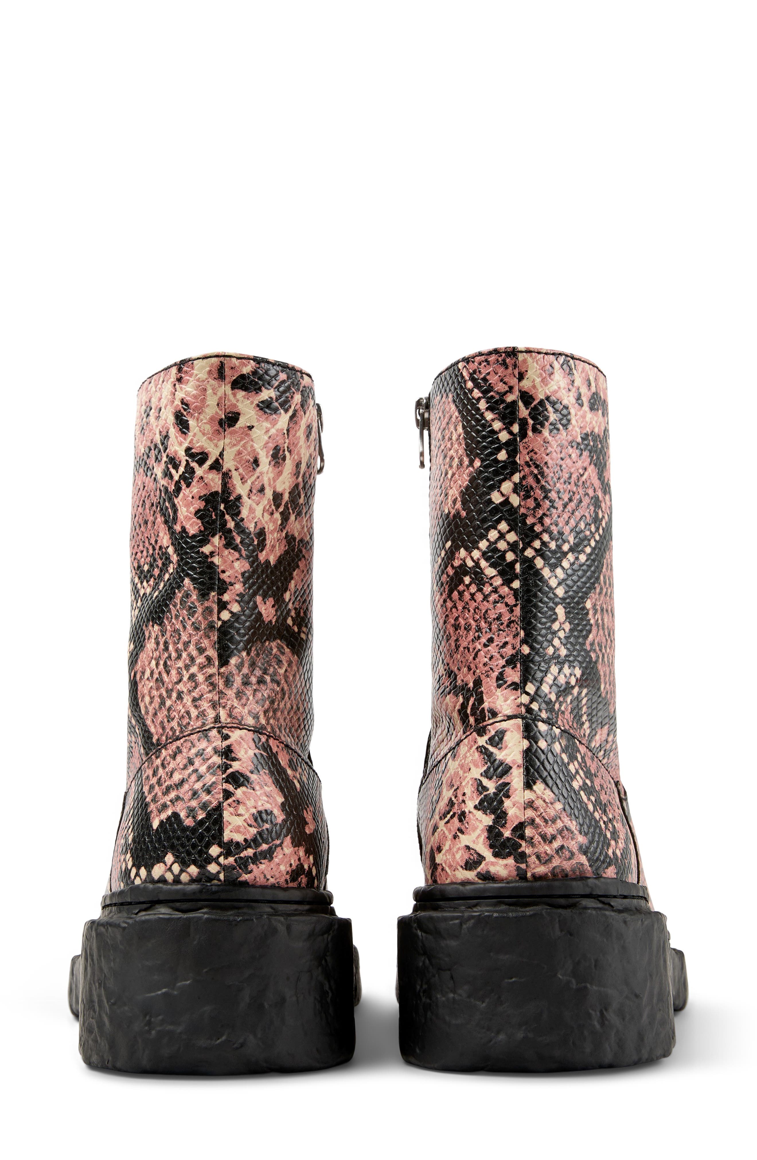 Lab Vamonos Snakeskin Embossed Boot, Alternate, color, MULTI - PINK