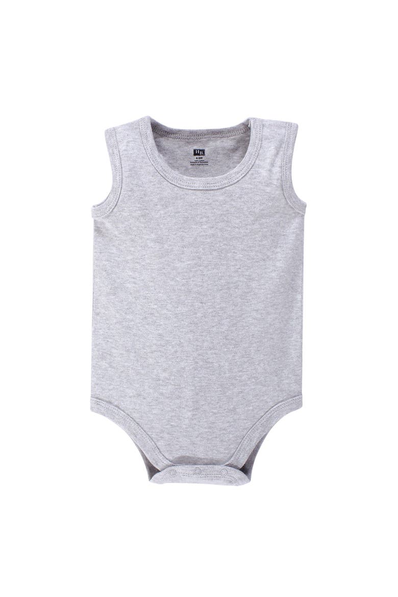 Soft Cotton Unisex Tank Style Bodysuit, Alternate, color, Heather Gray