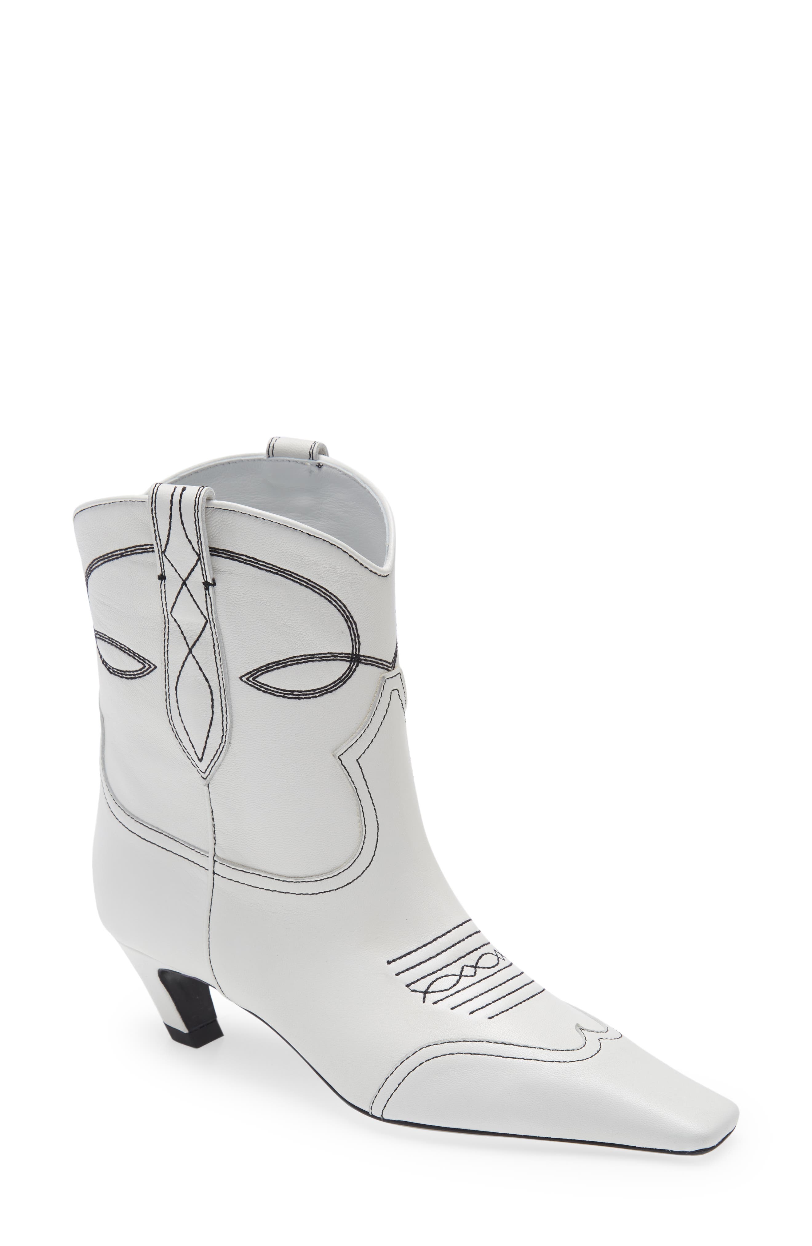 Khaite Dallas Short Western Boot, Main, color, 