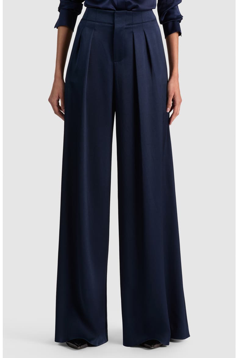 Eloise High Waist Wide Leg Pants, Alternate, color, MIDNIGHT BLUE