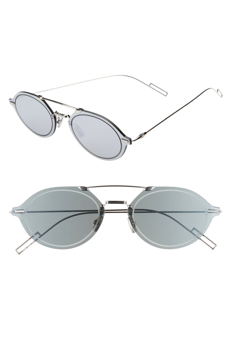Chroma3 58mm Sunglasses, Main, color, PALLADIUM / GRAY SILVER AR