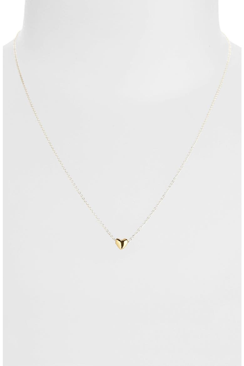 'Dream of Love' Boxed Heart Pendant Necklace, Alternate, color, GOLD DIPPED/ STERLING SILVER