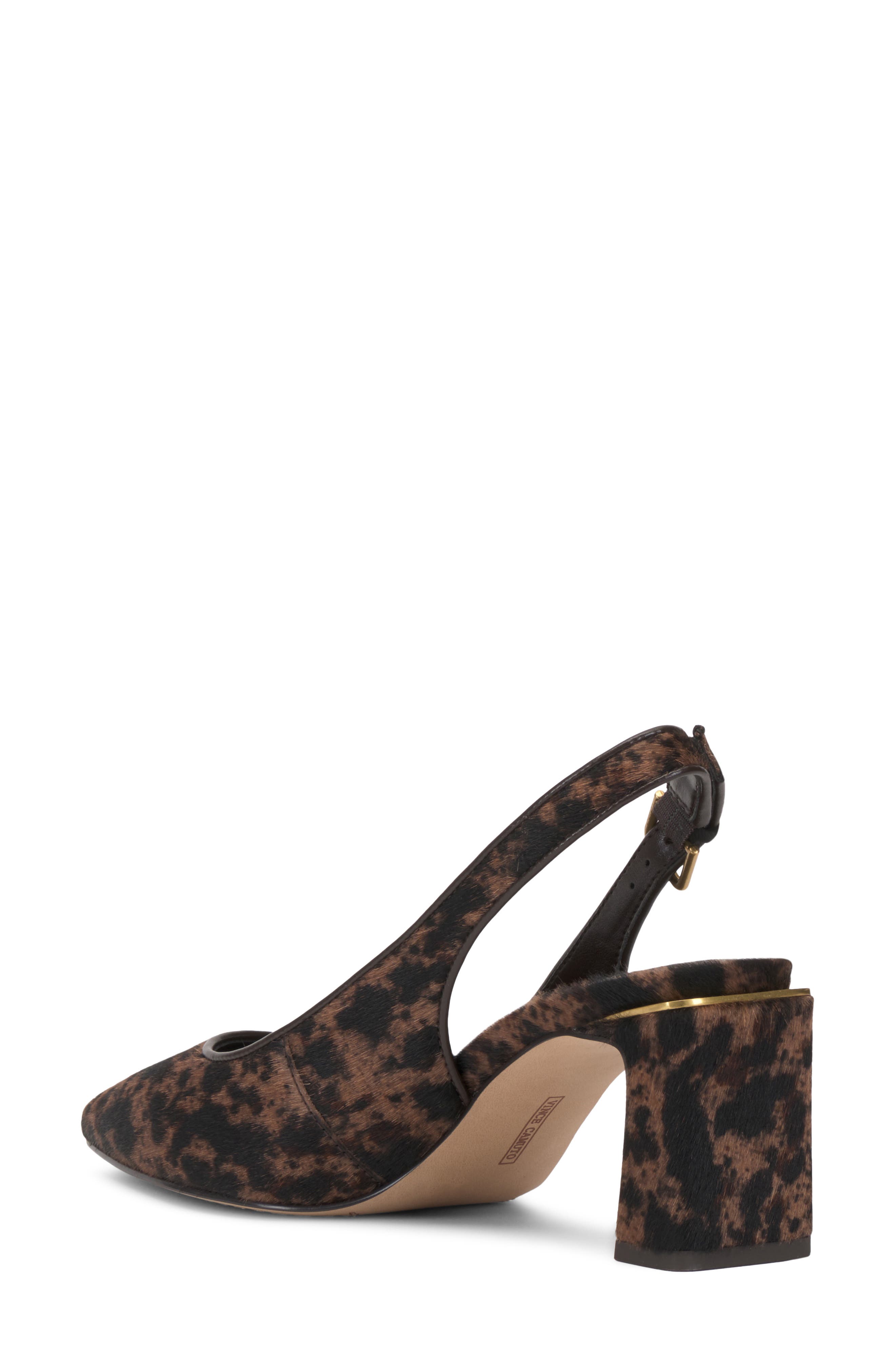 Hamden Leather Slingback Pump, Alternate, color, DARK NATURAL