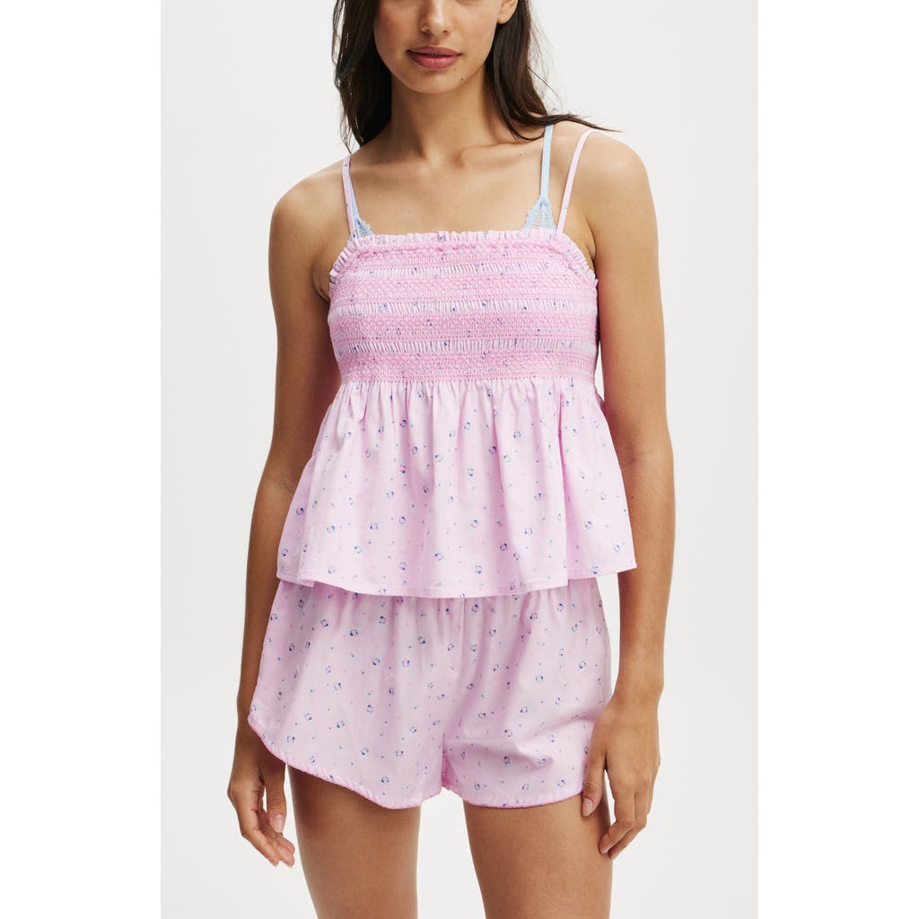 COTTON ON BODY COTTON ON BODY SHIRRED WOVEN SLEEP SET